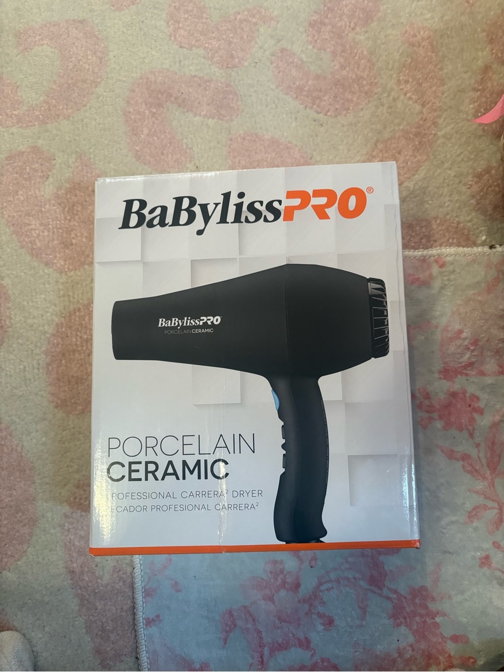 BaBylissPRO Carrera2 Porcelain Ceramic 1900W Hair Dryer + Box